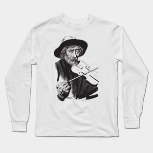 Gaucho Violinist by PPereyra Long Sleeve T-Shirt